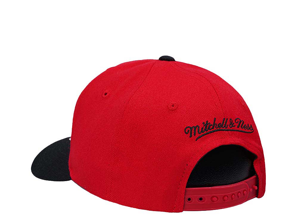 Mitchell & Ness Portland Trail Blazers Team Two Tone 2.0 Hardwood Classic Red Flex Snapback Gorra