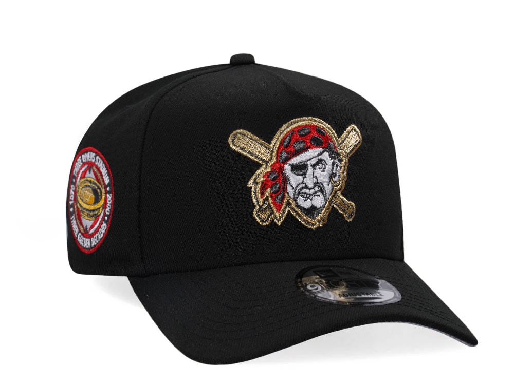 New Era Pittsburgh Pirates Black Gold Edition 9Forty A Frame Snapback Gorra