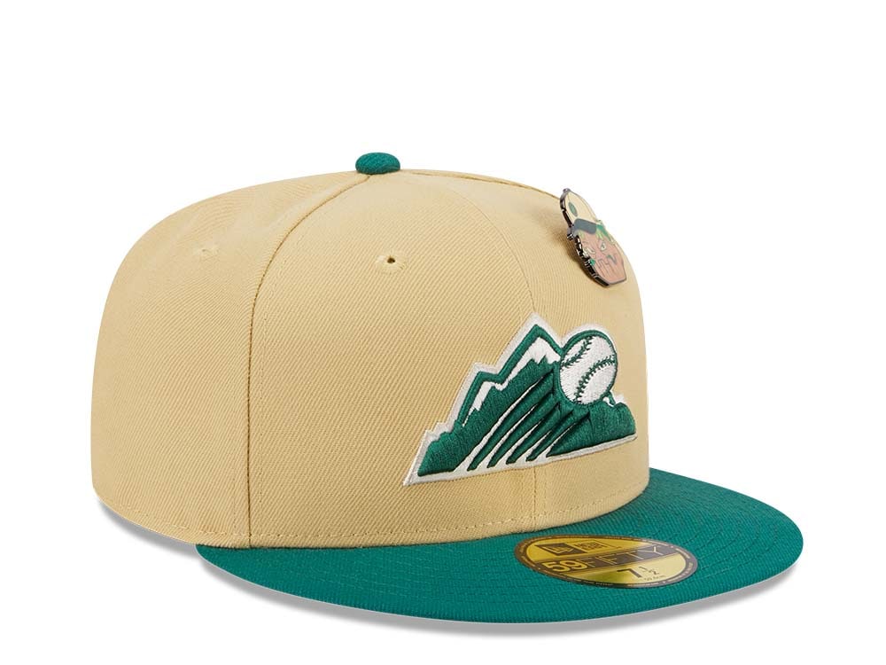 New Era Colorado Rockies The Elements Vegas Gold Two Tone Edition 59Fifty Fitted Gorra