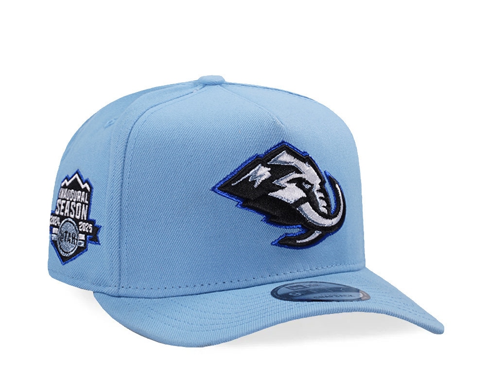 New Era Utah Mammoth Inaugural Season Sky Blue Prime Edition 9Fifty A Frame Snapback Gorra