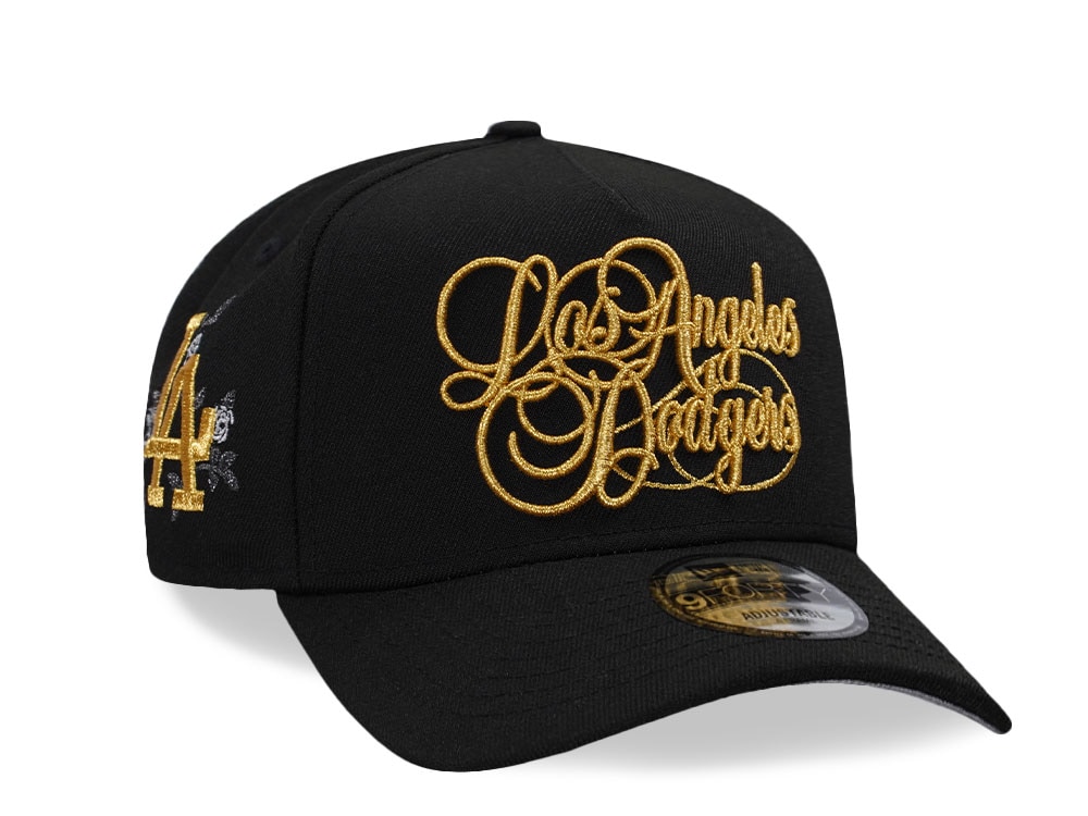 New Era Los Angeles Dodgers Black Gold Prime Edition 9Forty A Frame Snapback Gorra