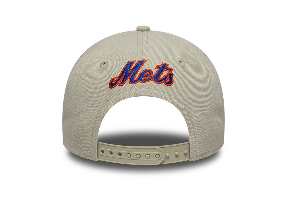 New Era New York Mets Outline Script Stone Edition 9Forty A Frame Snapback Gorra