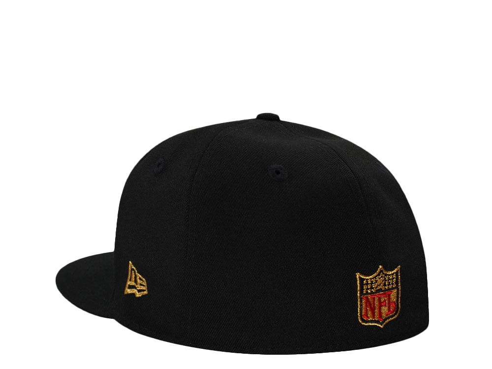 New Era Atlanta Falcons 25th Anniversary Metallic Black Prime Edition 59Fifty Fitted Gorra