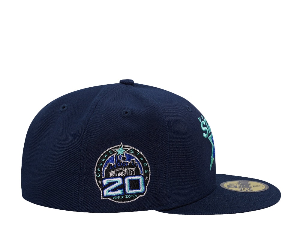 New Era Dallas Stars 20th Anniversary Ocean Blue Prime Edition 59Fifty Fitted Gorra
