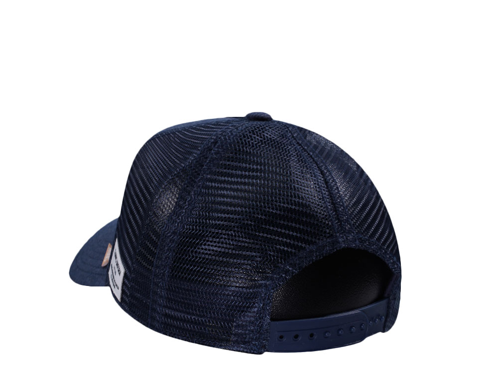 Djinns Glencheck Navy Trucker Snapback Gorra