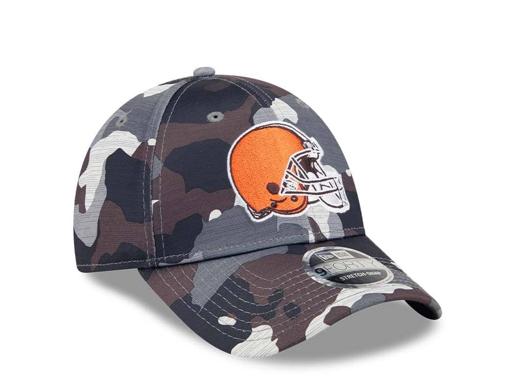New Era Cleveland Browns NFL Training Camp 22 Camo 9Forty Stretch Snapback Gorra