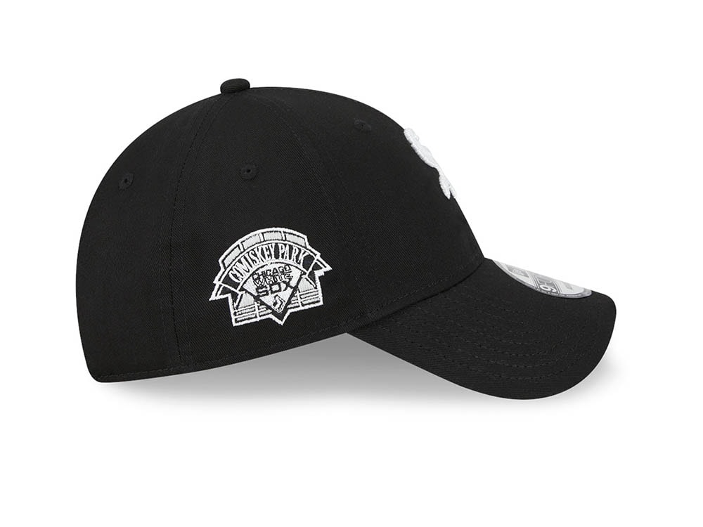New Era Chicago White Sox Comiskey Park Traditions Black 9Forty Strapback Gorra