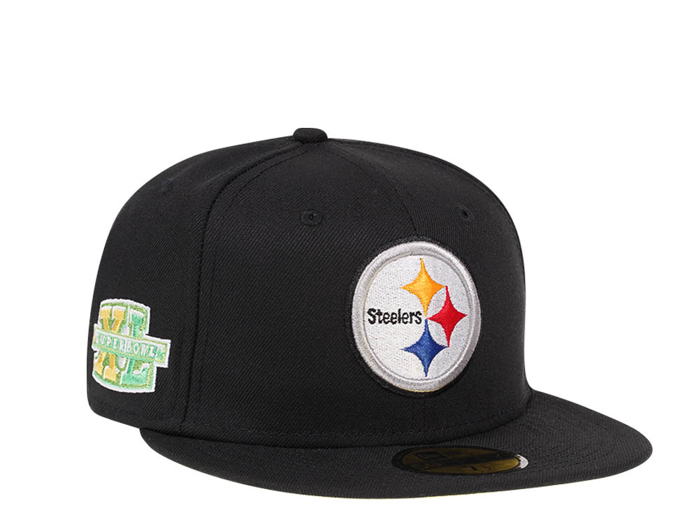 New Era Pittsburgh Steelers Citruspop Patch Super Bowl XL 59fifty Fitted Gorra