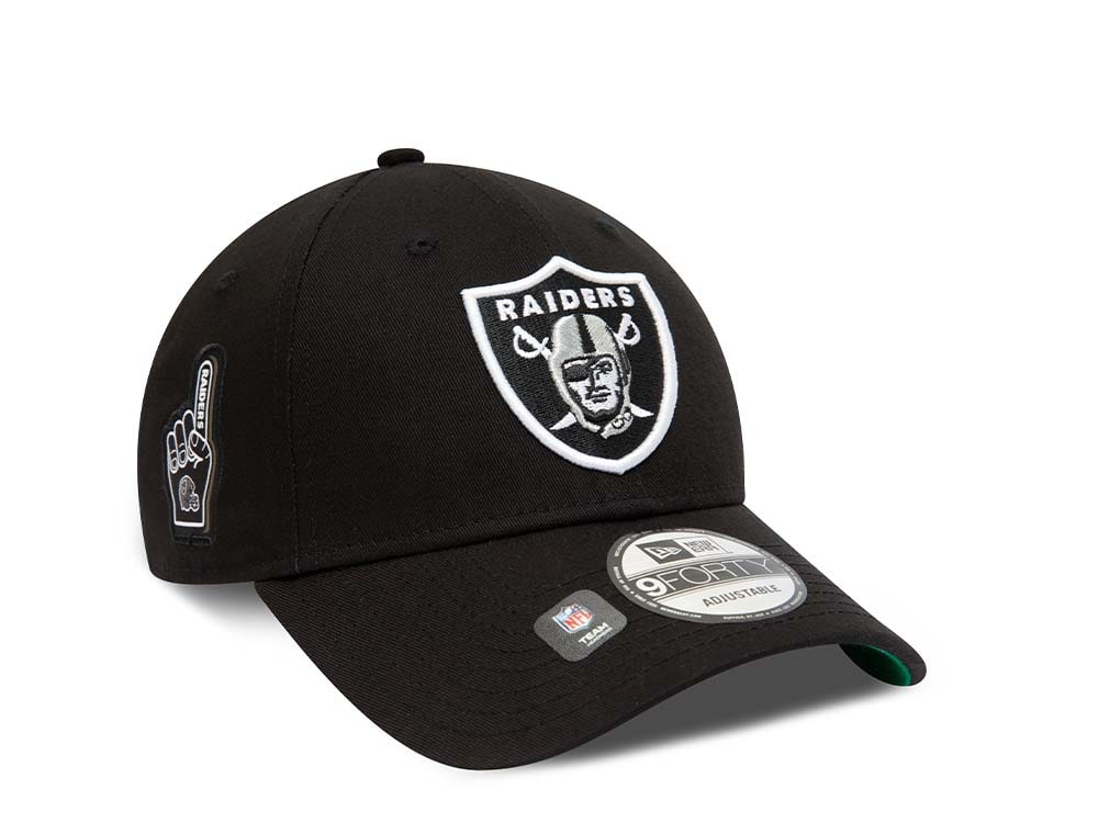 New Era Las Vegas Raiders Team Side Patch 9Forty Strapback Gorra