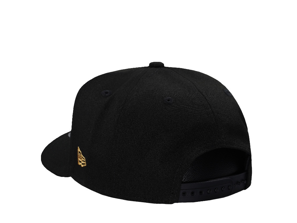 New Era Chicago Bulls Black and Gold 9Fifty A Frame Snapback Gorra