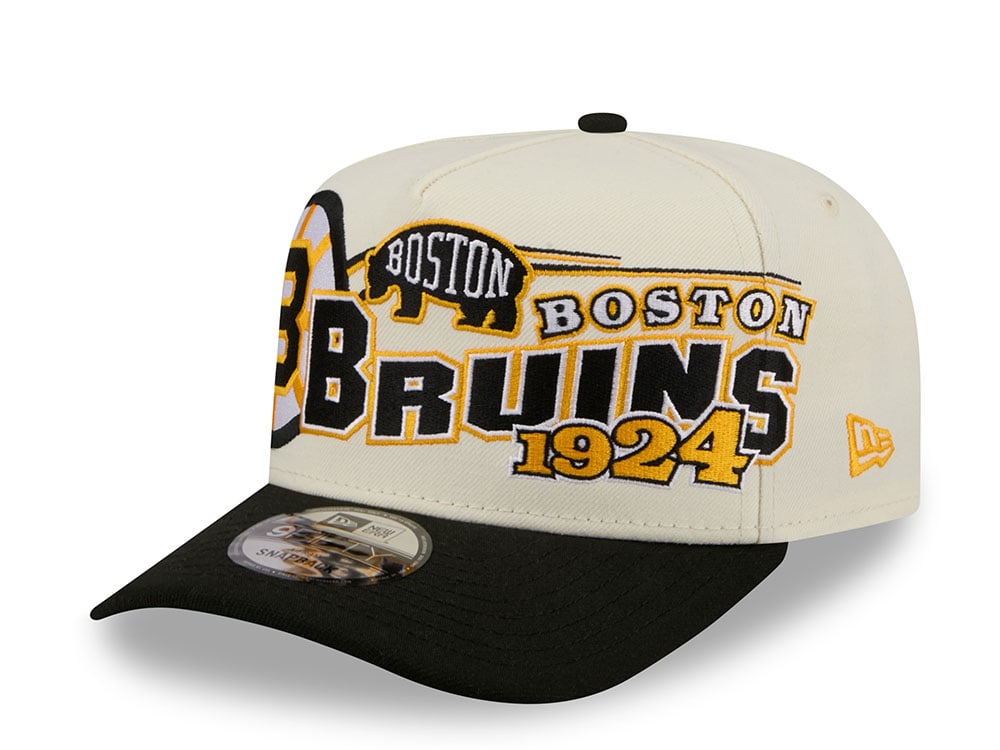 New Era Boston Bruins Classic Logo Two Tone Edition 9Fifty A Frame Snapback Gorra