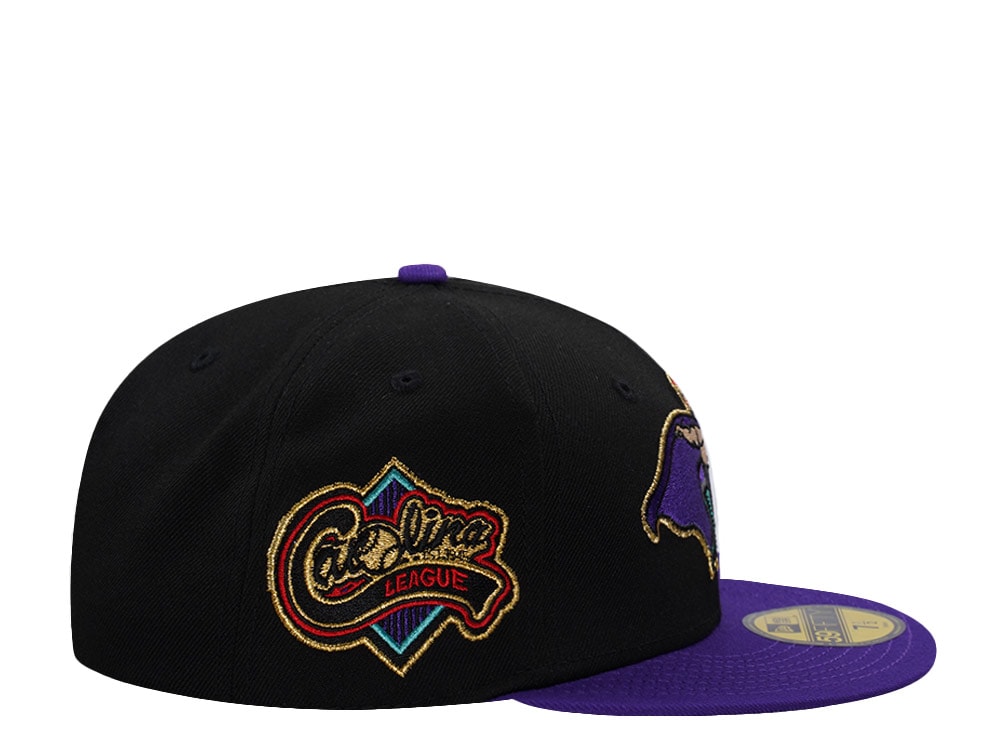 New Era Lynchburg Hill Cats Carolina League Black Prime Edition 59Fifty Fitted Gorra