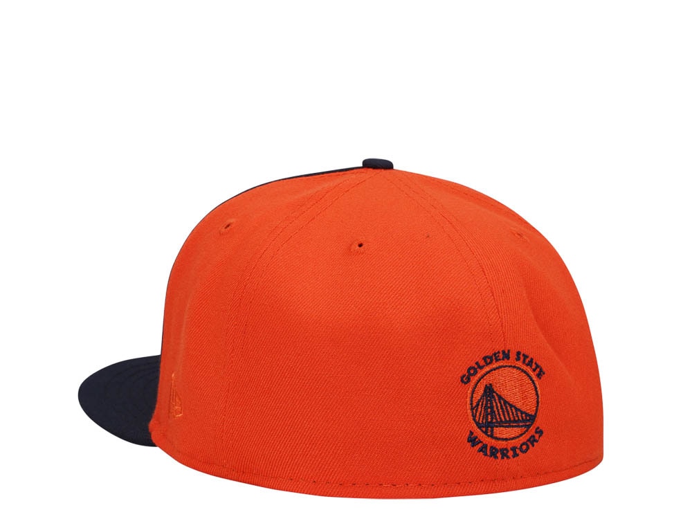New Era Golden State Warriors Chrome Black Orange Two Tone Edition 59Fifty Fitted Gorra