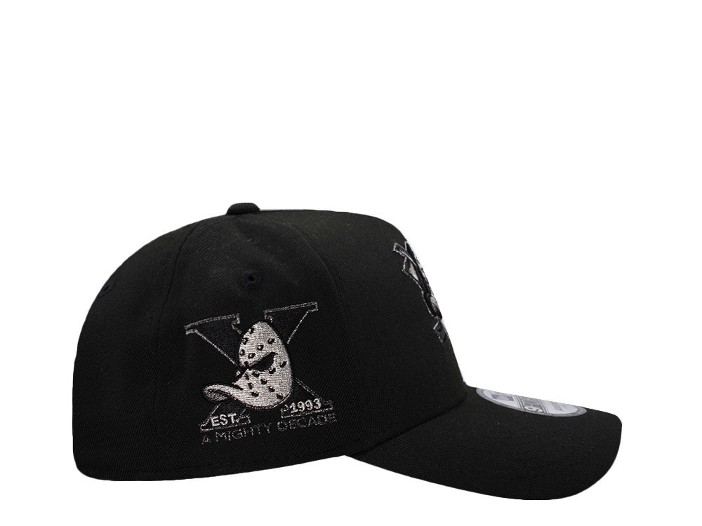 New Era Anaheim Ducks 10th Anniversary Black Prime Edition 9Forty A Frame Snapback Gorra