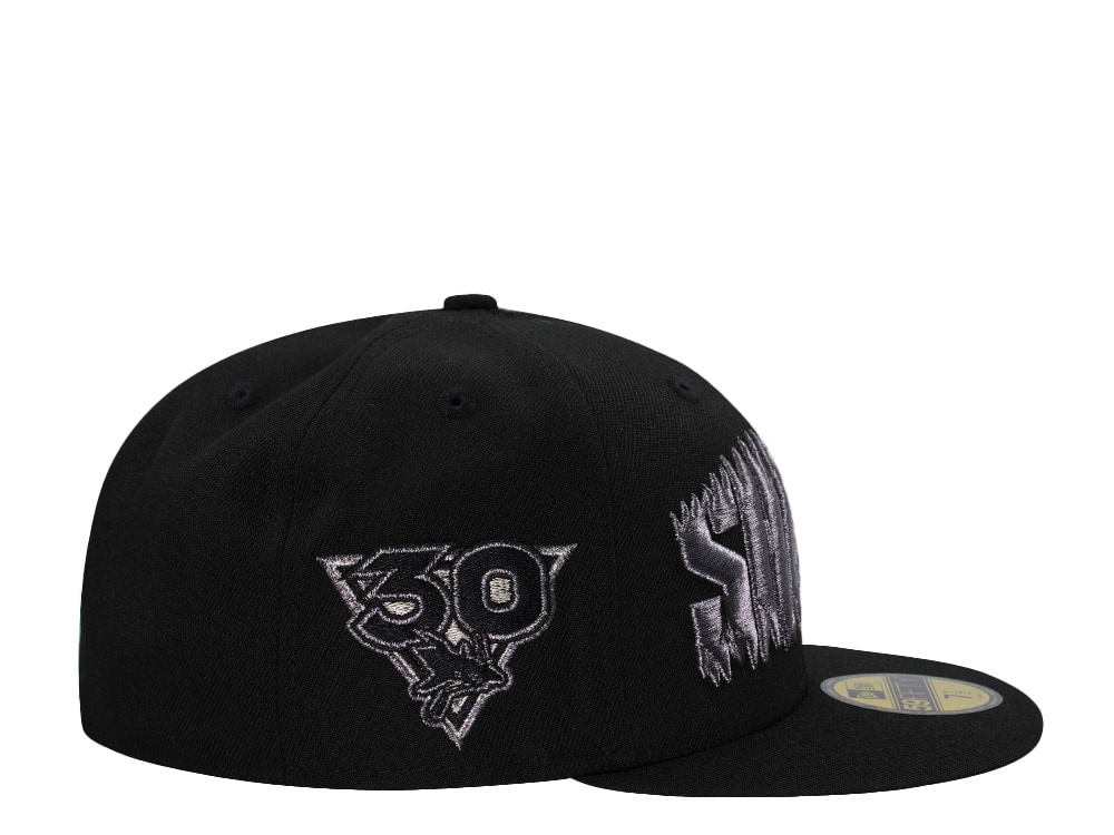 New Era San Jose Sharks 30th Anniversary Metallic Black Prime Edition 59Fifty Fitted Gorra