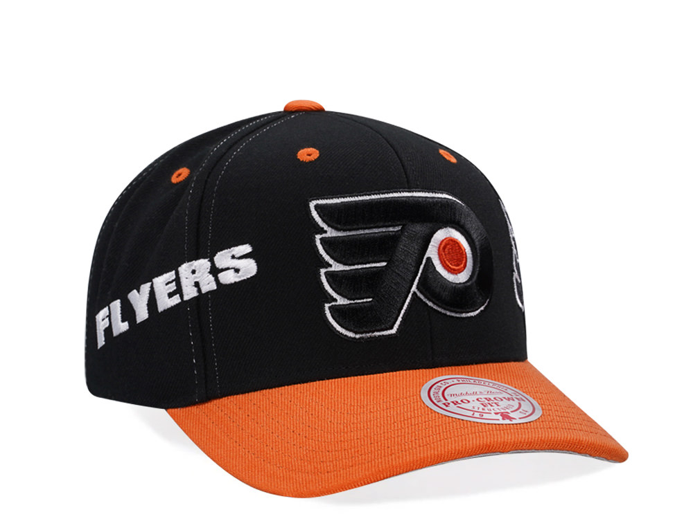 Mitchell & Ness Philadelphia Flyers Vintage Logo Pro Crown Fit Snapback Gorra