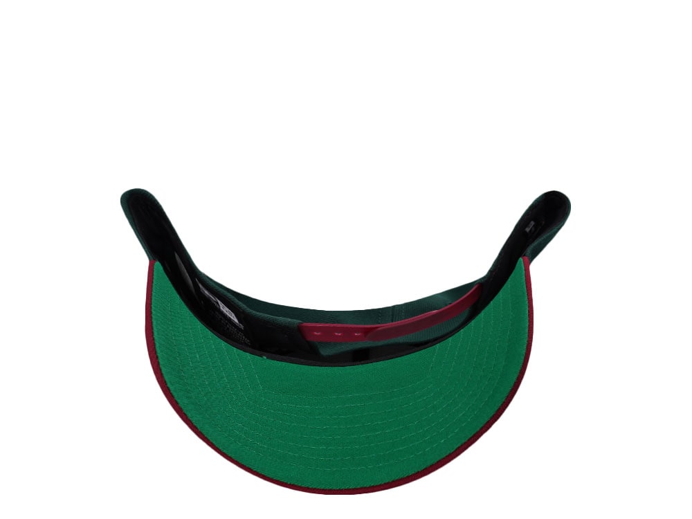 New Era Mexico Aztec Skull Warrior Dark Green Two Tone Edition 9Forty A Frame Snapback Gorra