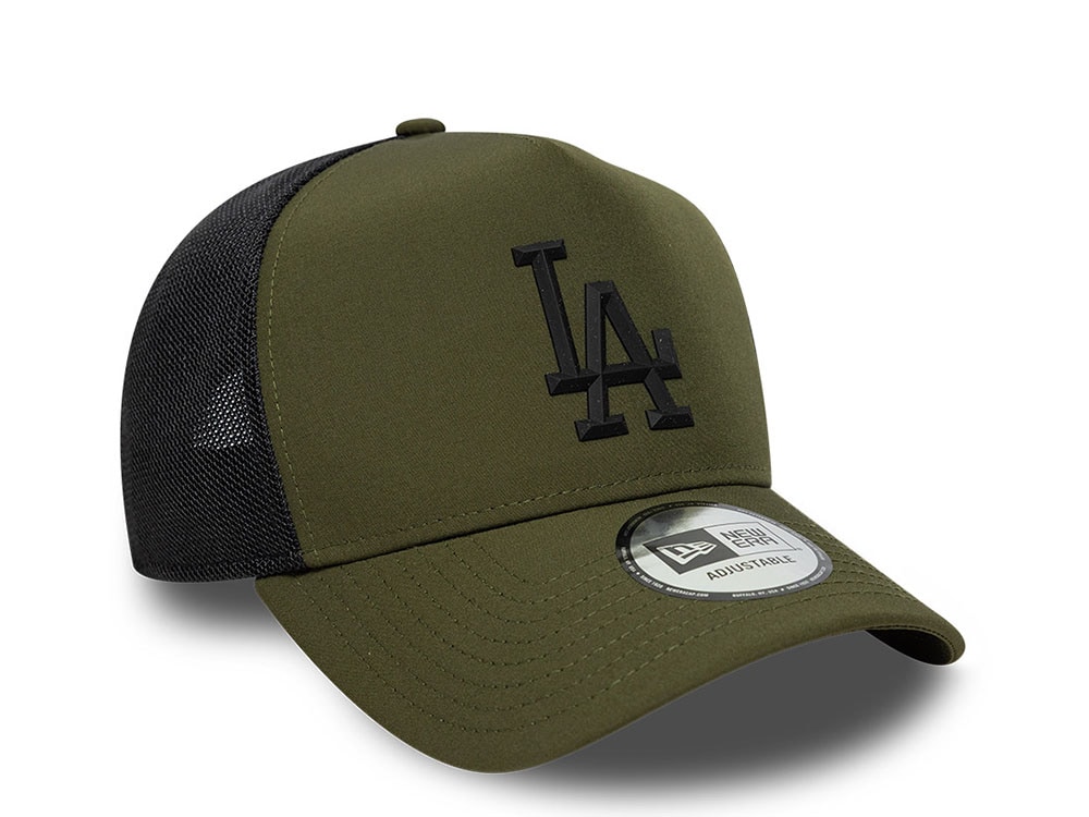 New Era Los Angeles Dodgers Olive Edition 9Forty A Frame Trucker Snapback Gorra