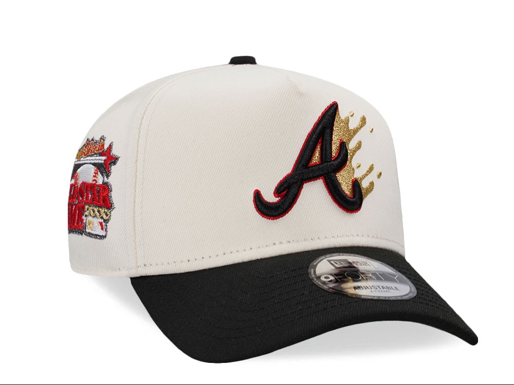 New Era Atlanta Braves All Star Game 2000 Splatter Chrome Two Tone Edition 9Forty A Frame Snapback Gorra