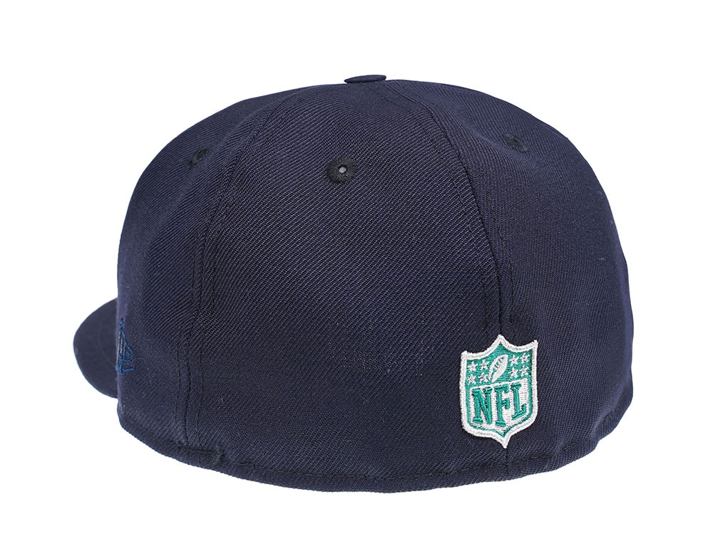 New Era Seattle Seahawks Navy and Green 59Fifty Fitted Gorra
