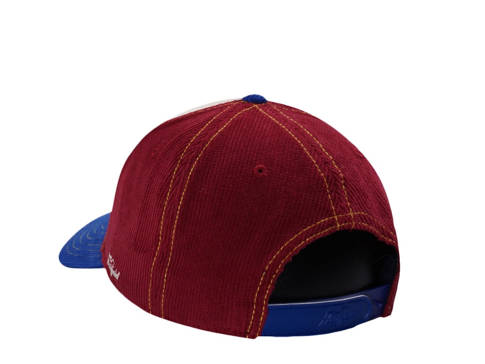 Hatfield American Racer Corduroy White Blue Snapback Gorra