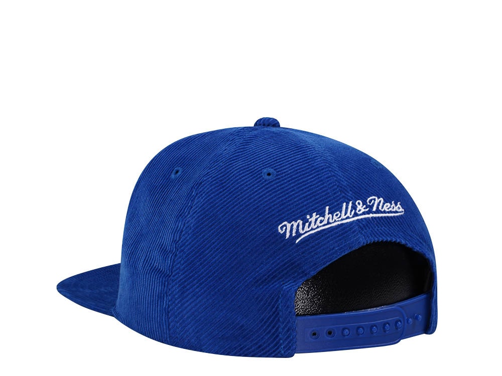 Mitchell & Ness Hartford Whalers Blue Cord Vintage Snapback Gorra