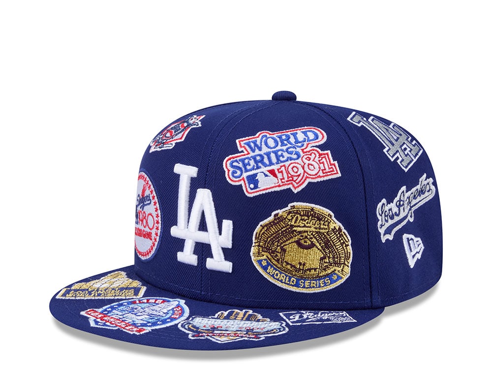 New Era Los Angeles Dodgers All Over Blue Edition 59Fifty Fitted Gorra