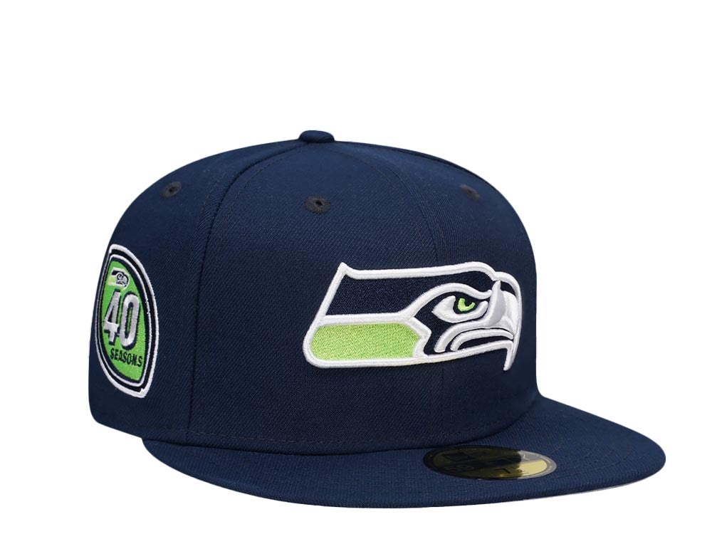 New Era Seattle Seahawks 40 Seasons Classic Prime Edition 59Fifty Fitted Gorra