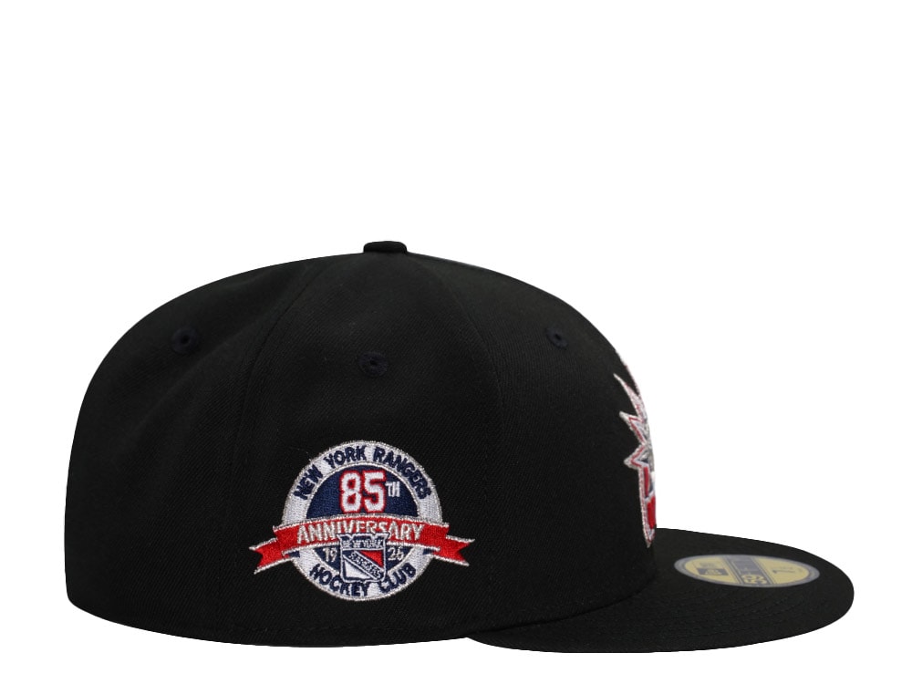 New Era New York Rangers 85th Anniversary Black Prime Edition 59Fifty Fitted Gorra