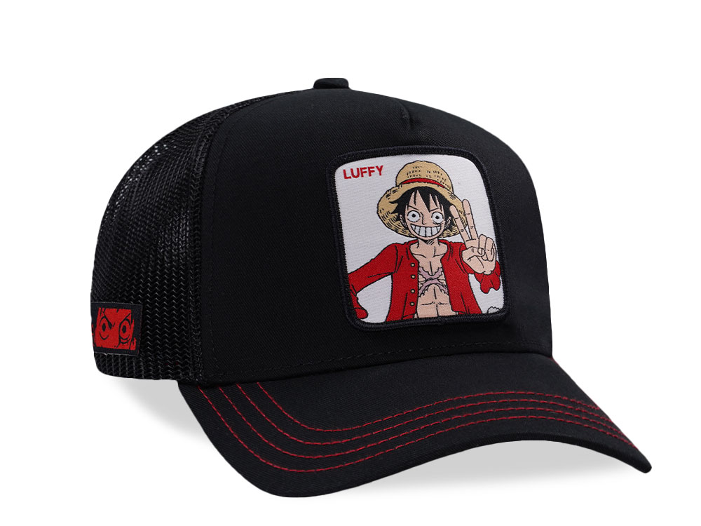 Capslab One Piece Luffy Black Trucker Snapback Gorra