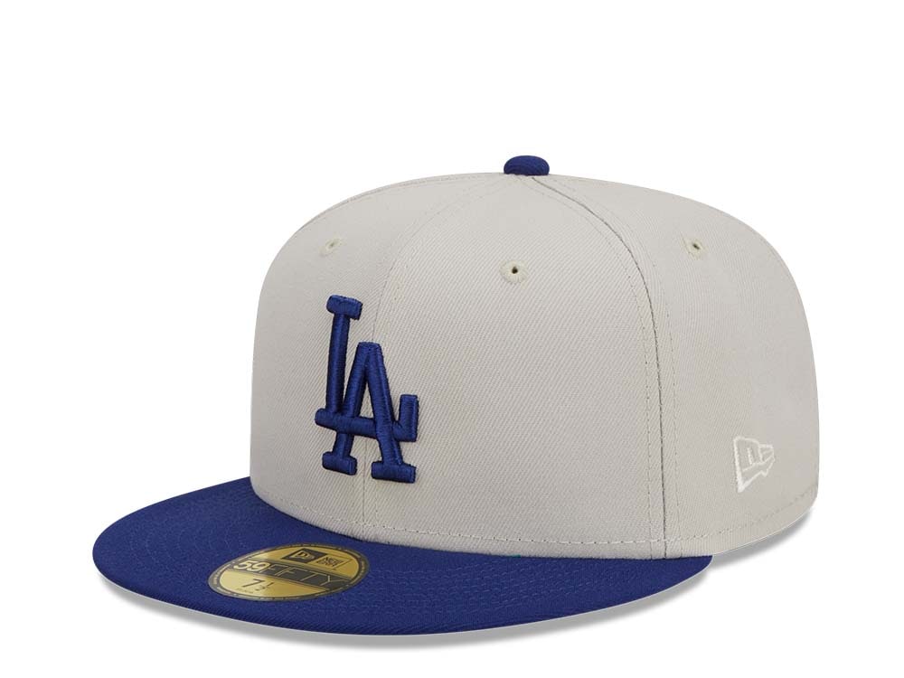 New Era Los Angeles Dodgers Farm Team Stone Throwback Two Tone Edition 59Fifty Fitted Gorra