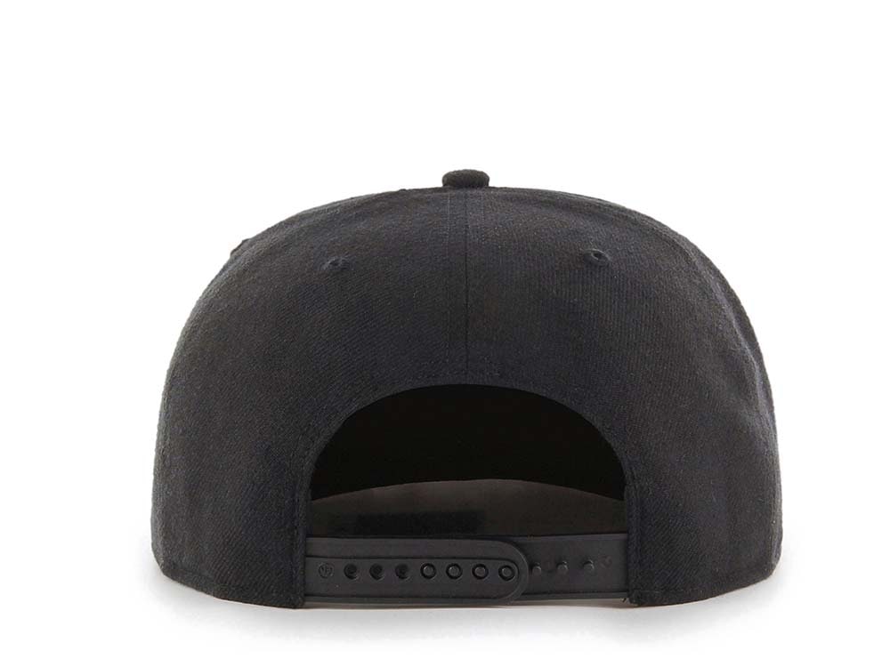 47Brand Vegas Golden Knights No Shot Black Script Captain Snapback Gorra