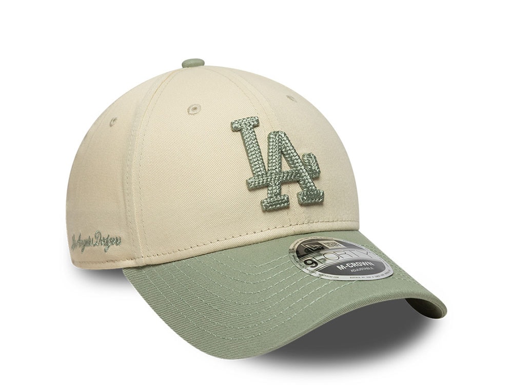 New Era Los Angeles Dodgers Side Script Two Tone 9Forty M Crown Snapback Gorra