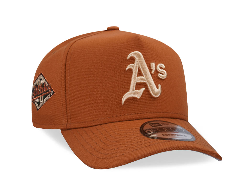 New Era Oakland Athletics 25th Anniversary Earthy Copper Edition 9Forty A Frame Snapback Gorra
