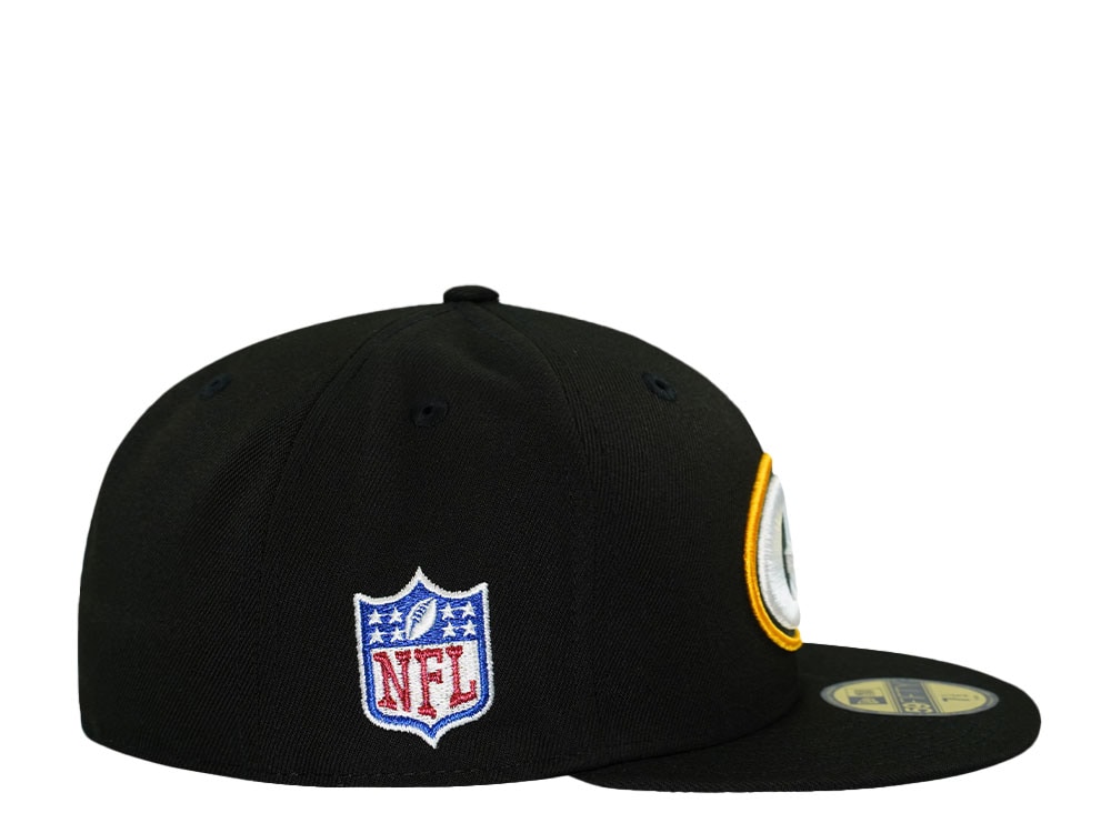 New Era Green Bay Packers Black Throwback Prime Edition 59Fifty Fitted Gorra