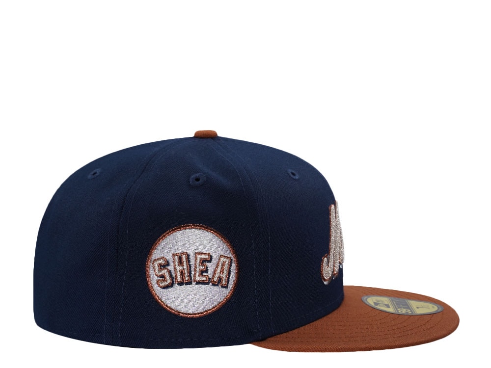 New Era New York Mets Shea Stadium Chainstitch Oceanblue Two Tone Edition 59Fifty Fitted Gorra