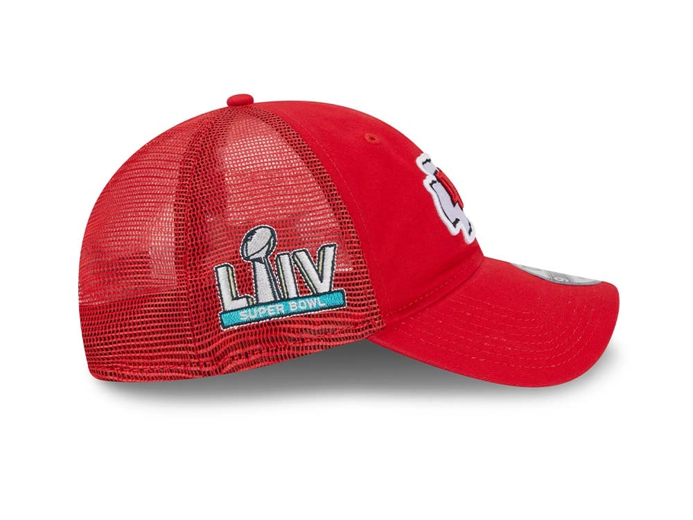 New Era Kansas City Chiefs Super Bowl LIIV Red Trucker Edition 9Twenty Snapback Gorra