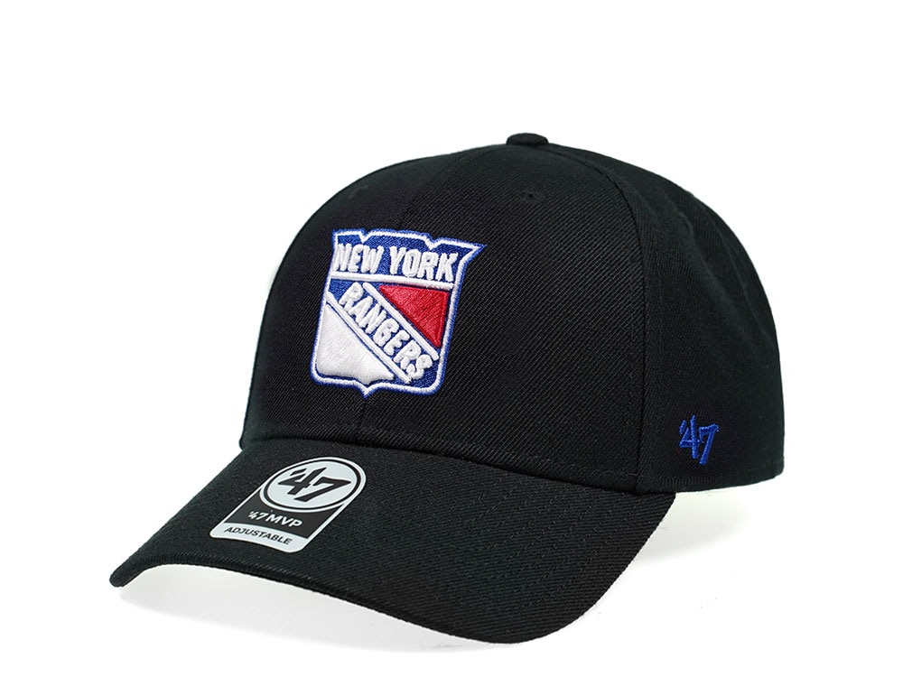 47Brand New York Rangers Classic Black Strapback Gorra