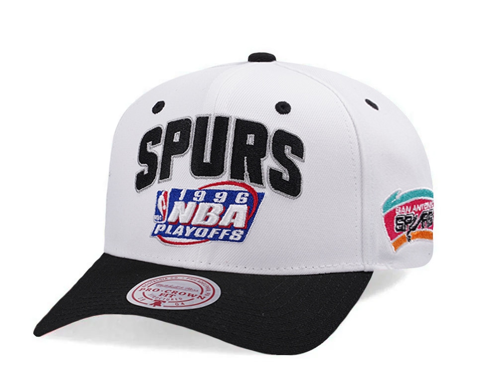 Mitchell & Ness San Antonio Spurs NBA Playoffs 1996 Chrome Two Tone Editon Pro Crown Fit Snapback Gorra