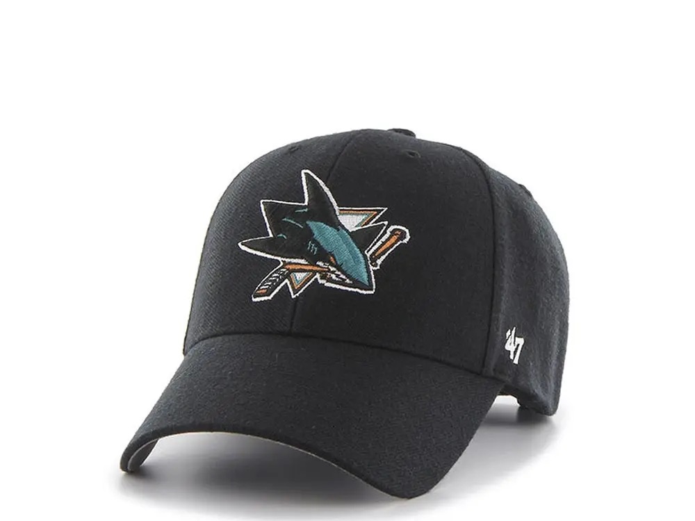 47brand San Jose Sharks Classic Curved Adjustable Gorra