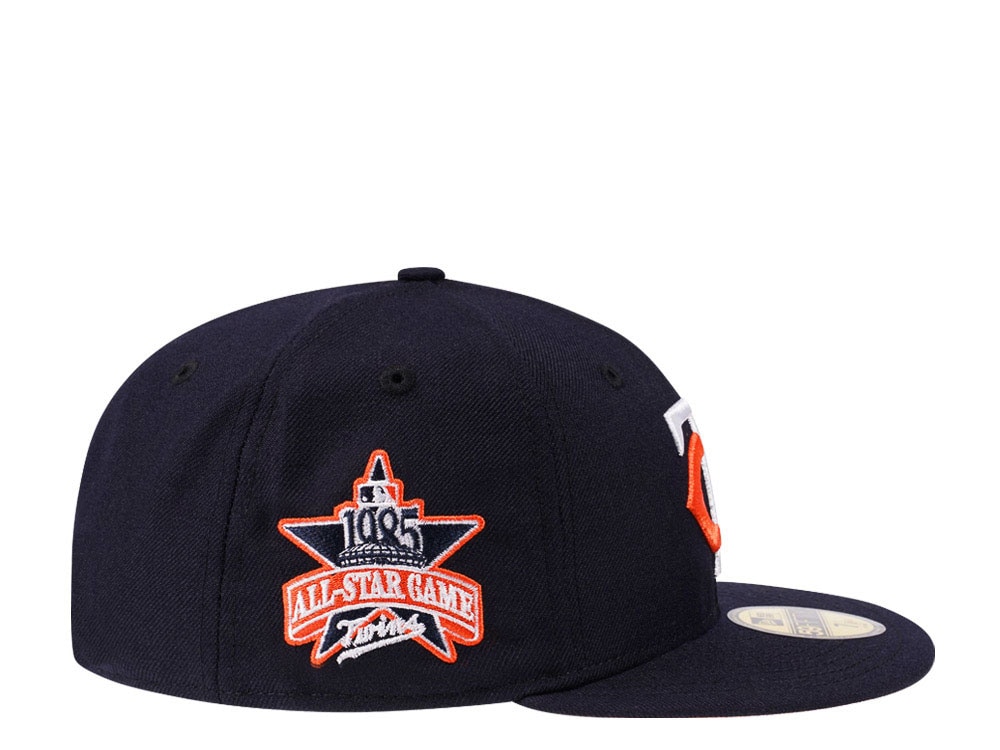 New Era Minnesota Twins All Star Game 1985 Navy Tangerine Edition 59Fifty Fitted Gorra