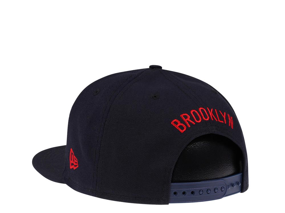 New Era Brooklyn Nets Navy Red Edition 9Fifty Snapback Gorra