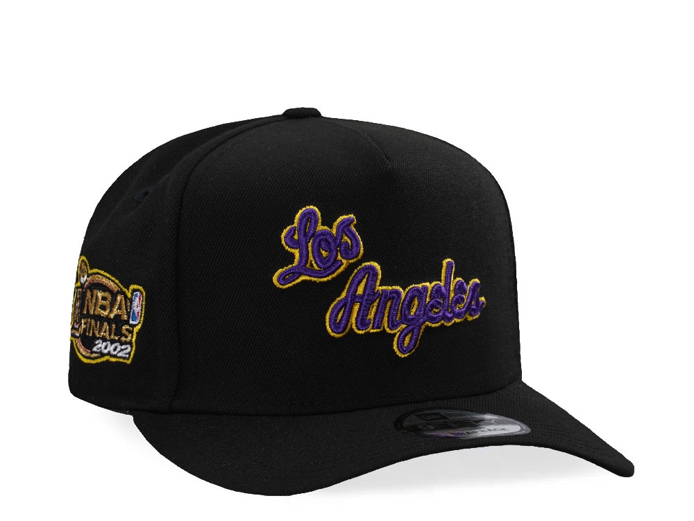 New Era Los Angeles Lakers Finals 2002 Black Prime Edition 9Fifty A Frame Snapback Gorra