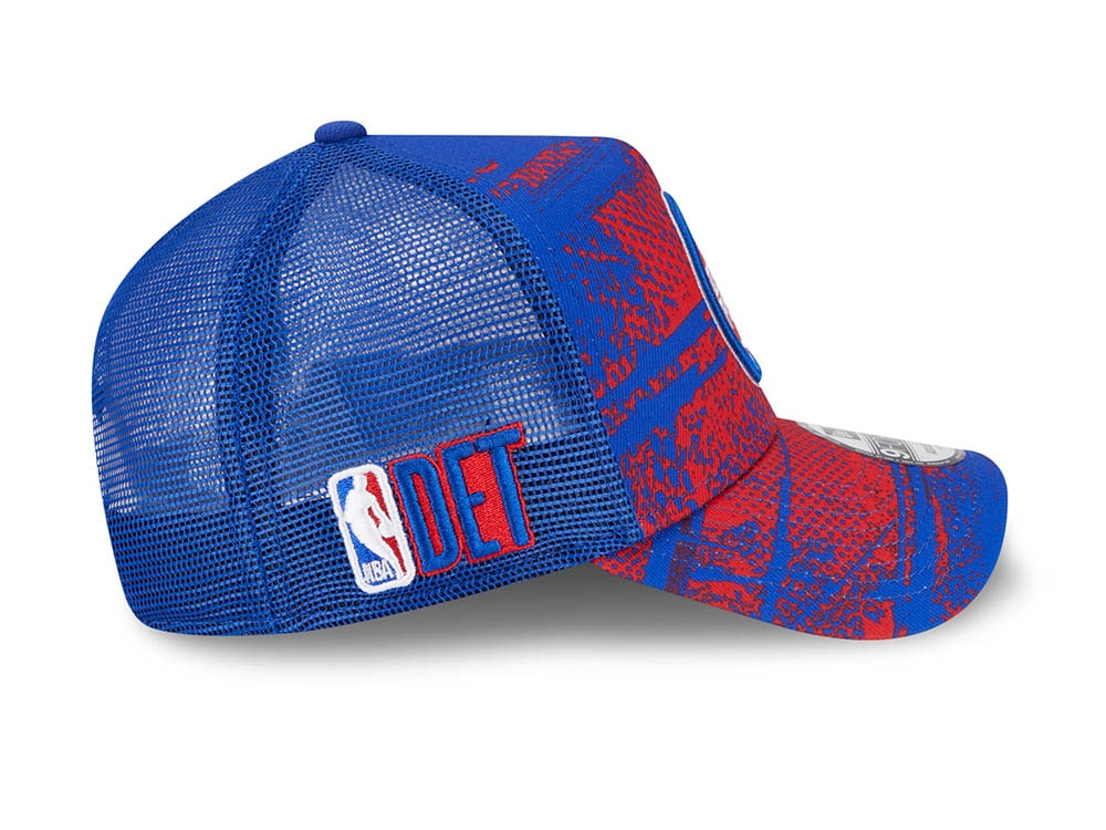 New Era Detroit Pistons NBA Tip Off 2024 Trucker 9Forty A Frame Snapback Gorra