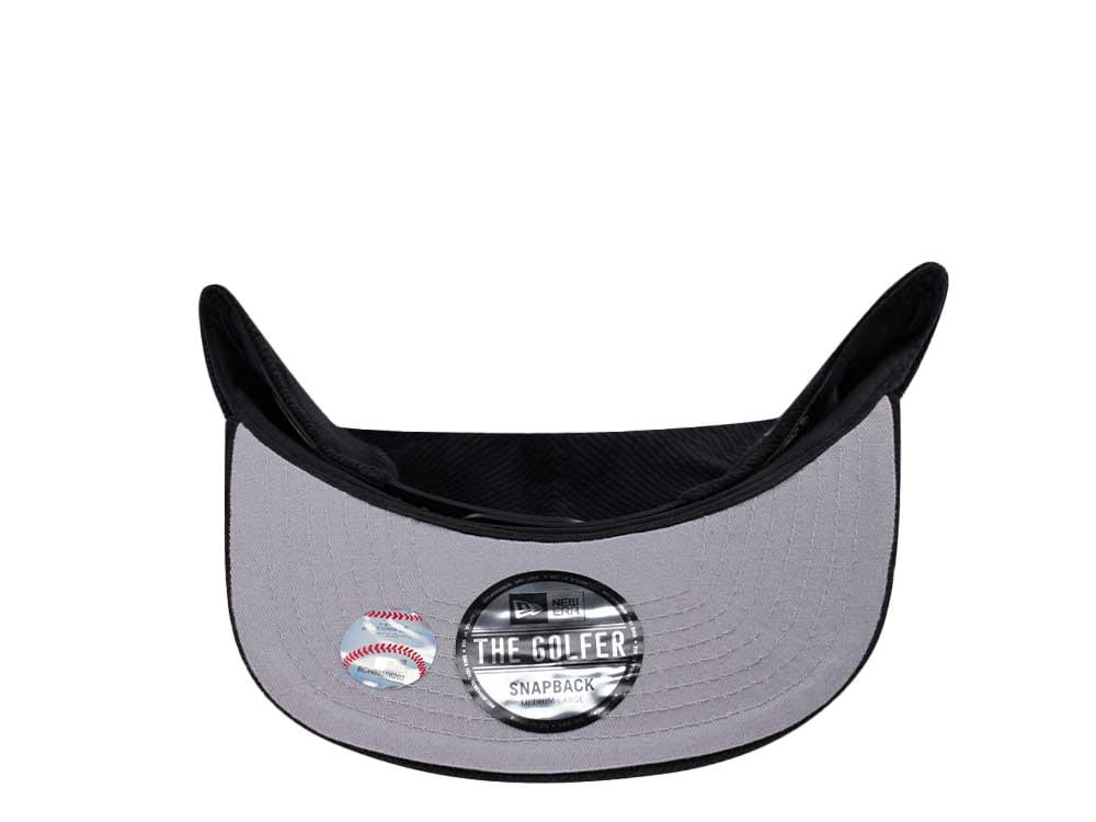 New Era New York Mets Cord Black Golfer Snapback Gorra