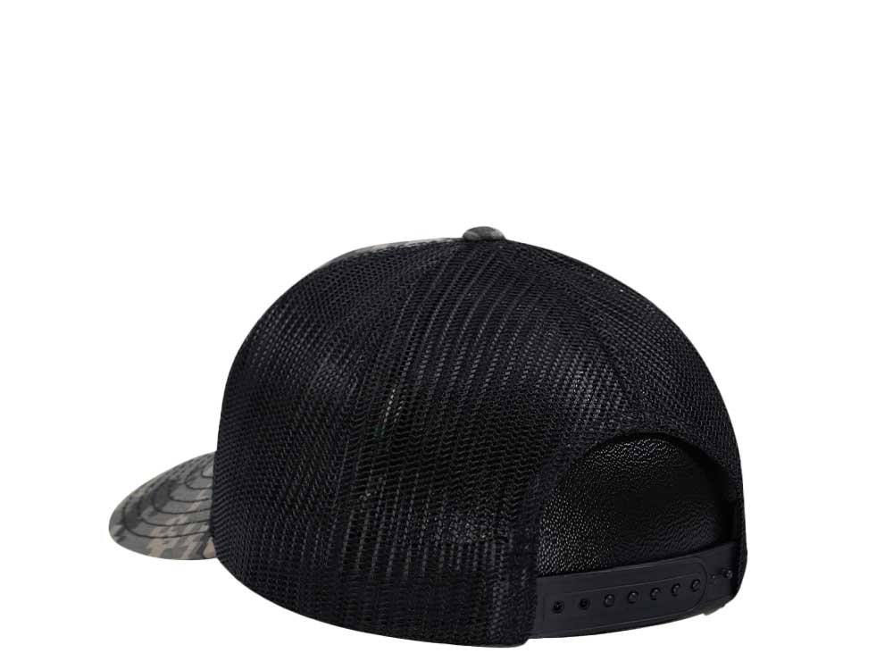 John Deere Digi Twill Mesh Logo Camouflage Black Trucker Snapback Gorra