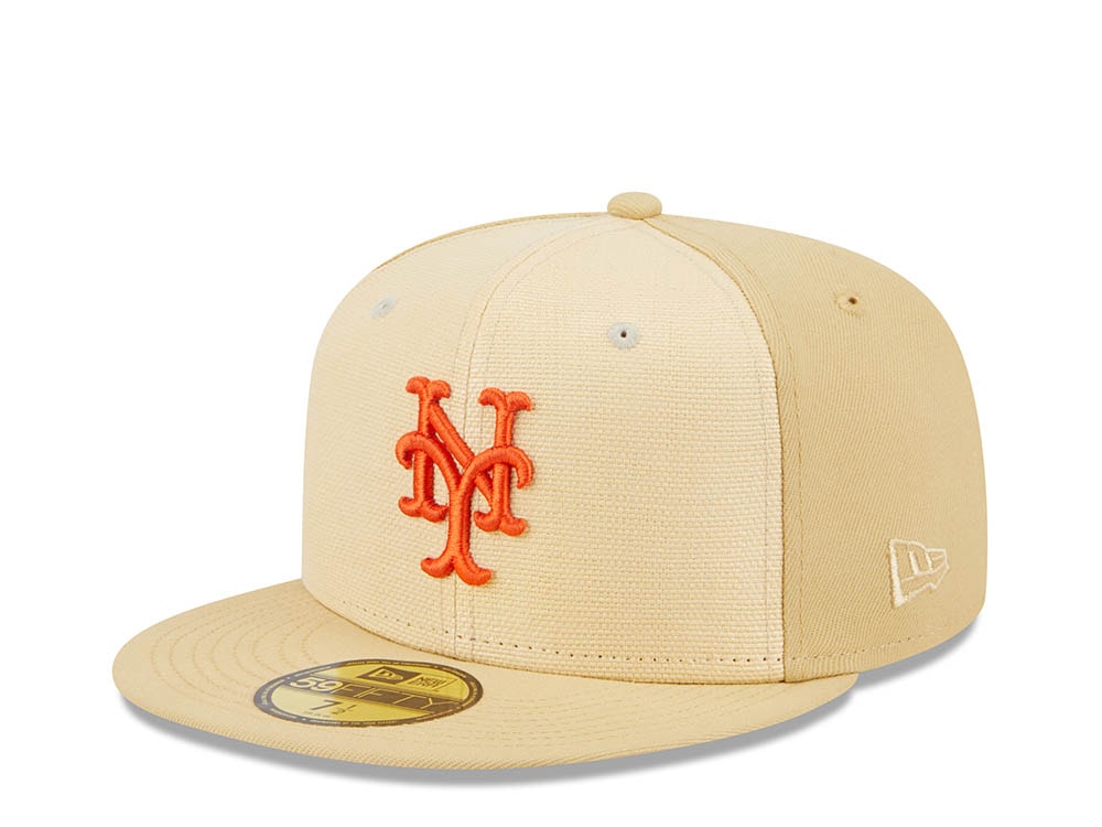 New Era New York Mets All Star Game 2013 Raffia Front Vegas Gold Edition 59Fifty Fitted Gorra