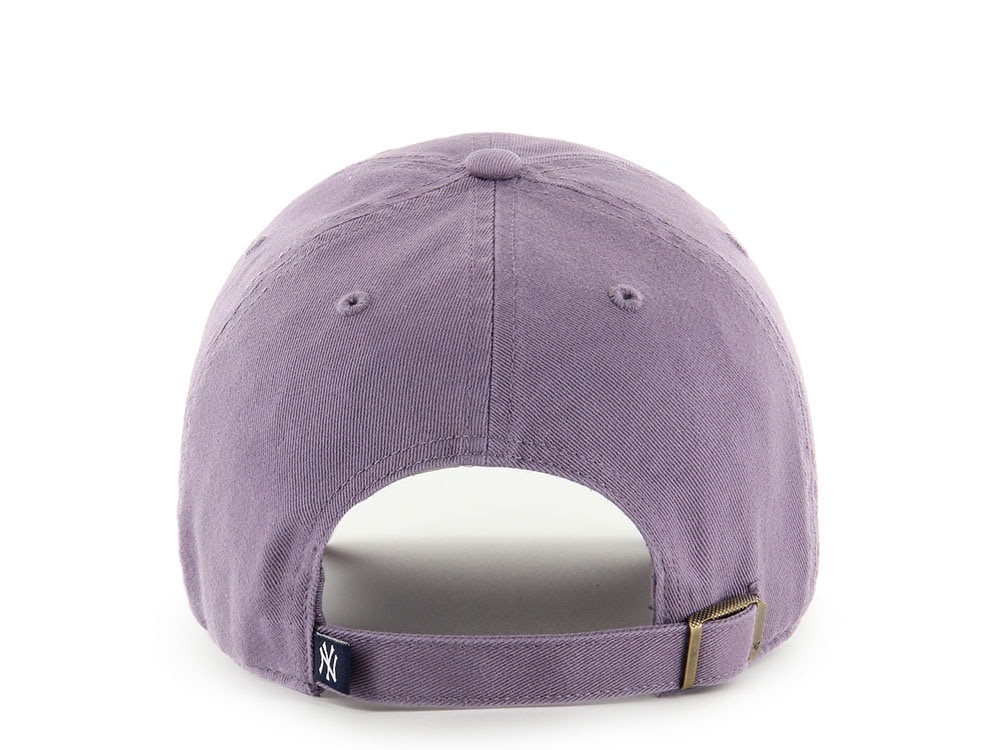 47 Brand New York Yankees Iris Purple Clean Up Strapback Gorra