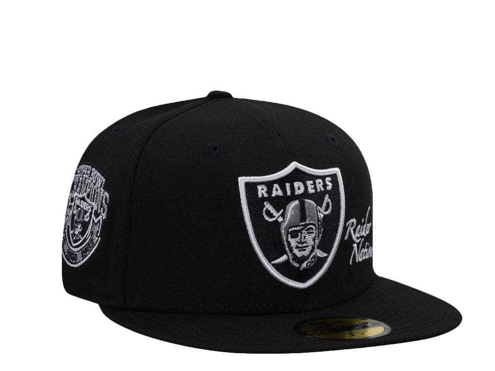 New Era Las Vegas Raiders Super Bowls Champions Black Prime Edition 59Fifty Fitted Gorra