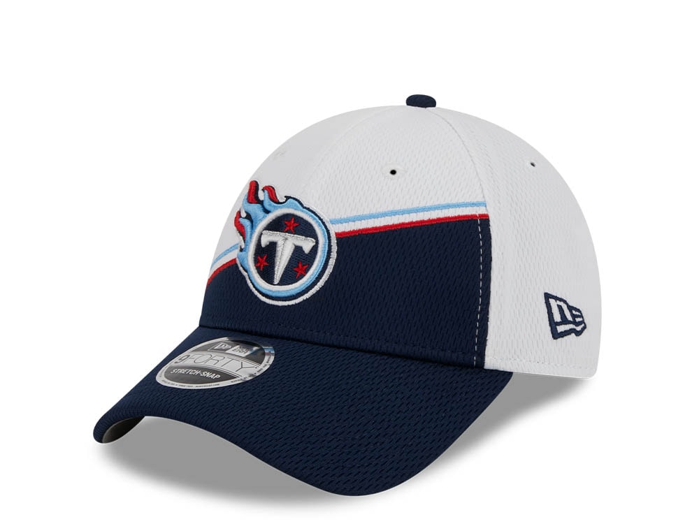 New Era Tennessee Titans NFL Sideline 2023 Navy White  9Forty Snapback Gorra